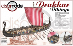 Drakkar Vikingo wooden ship model Disarmodel 20164 in 1-48