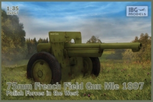 Model IBG 35057 75mm French Field Gun Mle 1897 Polish Forces in the West