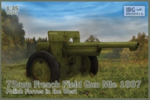 Model IBG 35057 75mm French Field Gun Mle 1897 Polish Forces in the West 