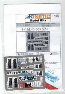 Photo etched parts for 1:48 model F-16D Block 52