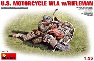 Model MiniArt 35179 U.S. MOTORCYCLE WLA w/RIFLEMAN
