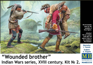 Model Master Box 35210 Wounded brother - Indian Wars series