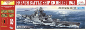 Five Star Master FSM17001 French Battleship Richelieu 1943 with Detailed Upgrade Set 1/700