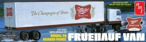 Fruehauf 40' Semi Trailer Miller Beer AMT 1234 model skala 1-25
