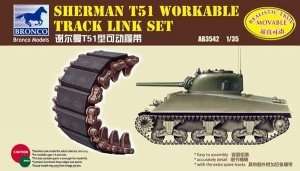 Sherman T51 Workable Track Link Set 1:35