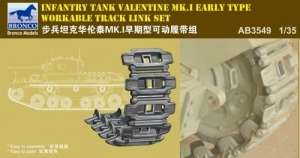 Bronco AB3549 Valentine Mk.I Early Workable Track Set in 1:35