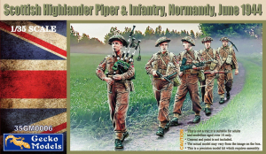 Gecko Models 35GM0006 Scottish Highlander Piper & Infantry (Normandy June 1944) 1/35