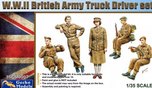 Gecko Models 35GM0007 WWII British Army Truck Driver Set 1/35