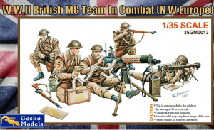 Gecko Models 35GM0013 British MG Team in Combat (N.W. Europe) 1/35 