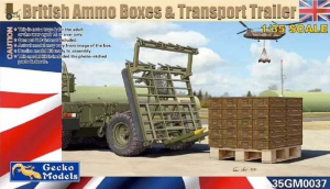 Gecko Models 35GM0037 British Ammo Boxes & Transport Trailer 1/35