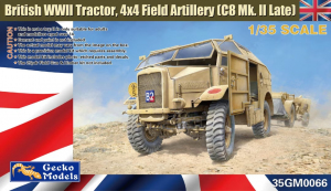 Gecko Models 35GM0066 British WWII Tractor, 4x4 Field Artillery (C8 Mk. II Late) 1/35