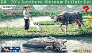 Gecko Models 35GM0108 60'-70's Southern Vietnam Buffalo Set 1/35