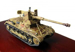 Die cast model 7.5cm StuK auf Pz.I Panzerstahl 89004 in 1-72