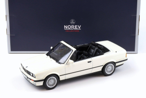 Die Cast BMW 325i E30 Cabriolet Alpine White 1991 1/18 - Norev 183213 
