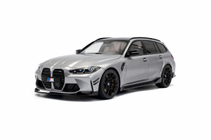 Die Cast BMW M3 Touring with Performance Parts Frozen Pure Grey Metallic 2024 1/18 - Solido 1813702 