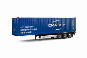 Gotowy model Container Trailer CMA CGM Blue 2024 1/24 - Solido 2400507