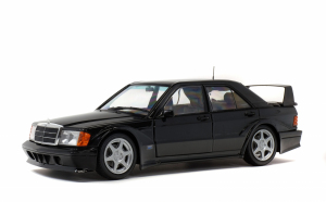 Die Cast Mercedes-Benz 190 EVO II (W201) Black 1990 1/18 - Solido 1801001