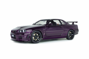 Die Cast Nissan Skyline GT-R (BNR34) Z-Tune Midnight Purple 1999 1/18 - Solido 1804311