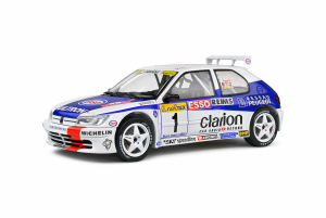 Gotowy model Peugeot 306 Maxi 1 White F.Delecour/M.Sauvage Rallye Monte Carlo 1996 1/18 - Solido 1808305 