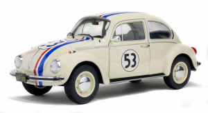 Gotowy model Volkswagen Beetle 1303 Racer 53 Beige 1973 1/18 - Solido 1800505 