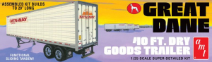 Great Dane Dry Goods Semi Trailer AMT 1185 model skala 1-25