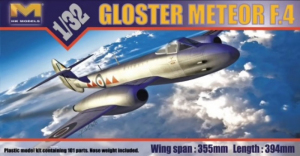 Gloster Meteor F.4 model HK Models 01E06 in 1-32