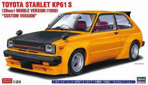 Hasegawa 20819 Toyota Starlet KP61 S (3 Door) Middle Version 1980 