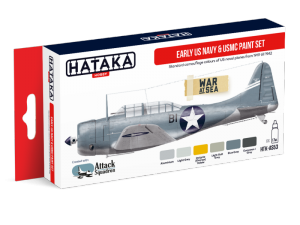 Early US Navy and USMC Paint Set Hataka AS53 6x17ml