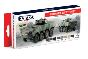 Modern Polish Army AFV acrylic paint set Hataka AS72 8x17ml