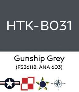 Hataka B031 Gunship Grey - farba akrylowa 10ml