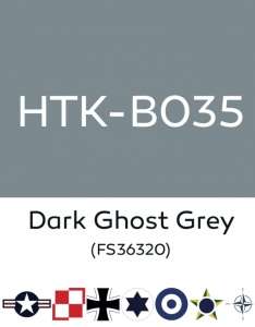 Hataka B035 Dark ghost grey - acrylic paint 10ml
