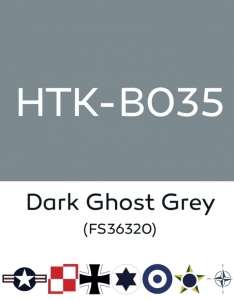 Hataka B035 Dark ghost grey - acrylic paint 10ml 