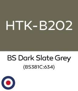 Hataka B202 BS Dark Slate Grey - acrylic paint 10ml