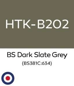 Hataka B202 BS Dark Slate Grey - acrylic paint 10ml 