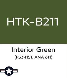 Hataka B211 Interior Green - farba akrylowa 10ml