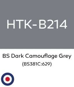 Hataka B214 BS Dark Camouflage Grey - acrylic paint 10ml 