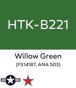Hataka B221 Willow Green - acrylic paint 10ml