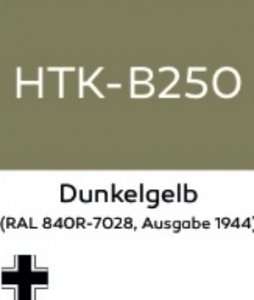 Hataka B250 Dunkelgelb - acrylic paint 10ml