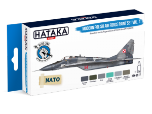 Hataka BS17 zestaw cz.1 współczesne polskie samoloty farby akrylowe