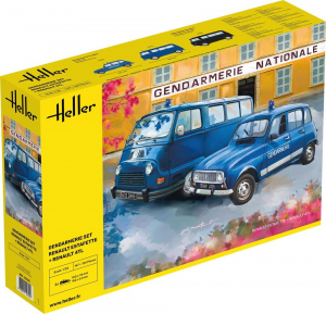 Heller 50325 Renault Estafette + Renault 4TL 1/24 - Gendarmerie Set
