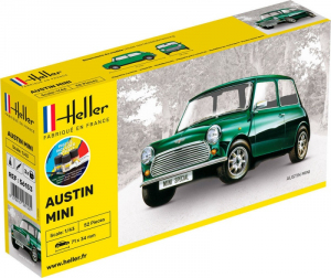Starter Set Austin Mini model Heller 56153 in 1-43