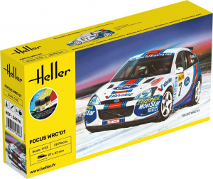 Heller 56196 Ford Focus WRC 2001 z farbami i klejem 1/43