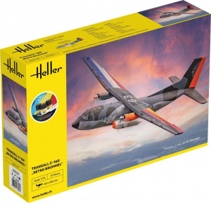 Heller 56358 Zestaw modelarski samolot Transall C-160 Retro Brummel 1-72