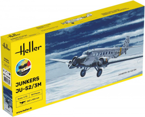 Heller 56380 Samolot Junkers Ju-52/3M z farbami i klejem 1/72