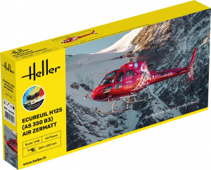 Heller 56490 Helikopter Ecureuil H125 (AS 350 B3) Air Zermatt z farbami i klejem 1/72 