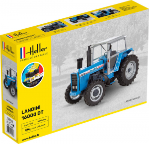 Heller 57403 Traktor Landini 16000 DT z farbami i klejem 1/24