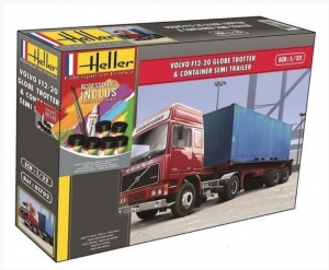 Heller 57702 Ciężarówka Volvo F12-20 Globetrotter z farbami i klejem
