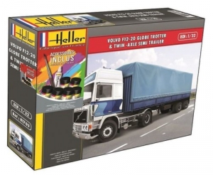 Volvo F12-20 Globetrotter model set Heller 57703