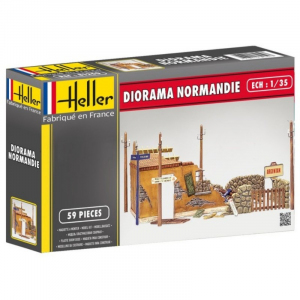 Diorama Normandie model Heller 81250 in 1-35