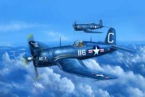 F4U-4 Corsair early version model Hobby Boss in 1-48